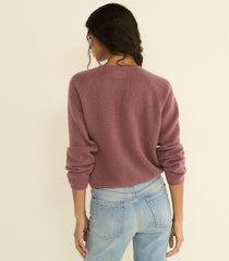 PEROLINE CASHMERE CARDIGAN -- ROSE MAUVE