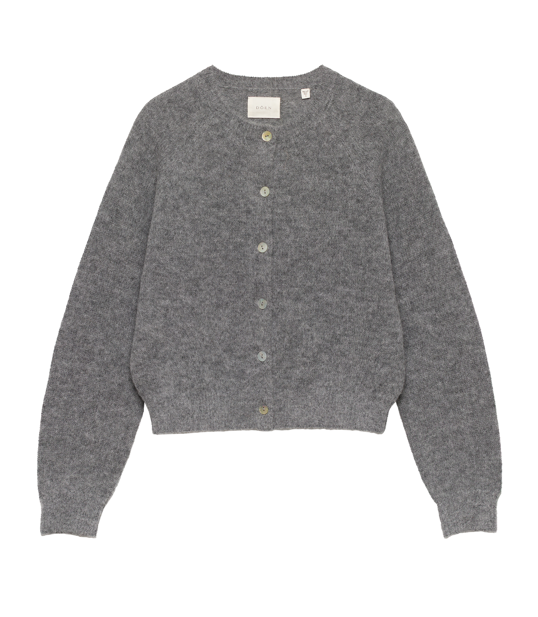 PETRA CARDIGAN -- DARK HEATHER GREY