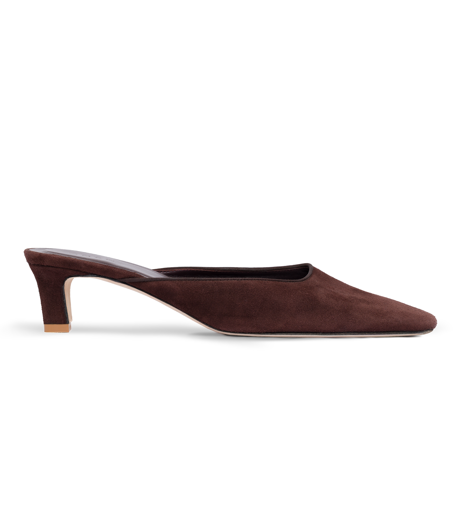 PICA MULE -- EQUESTRIAN BROWN SUEDE