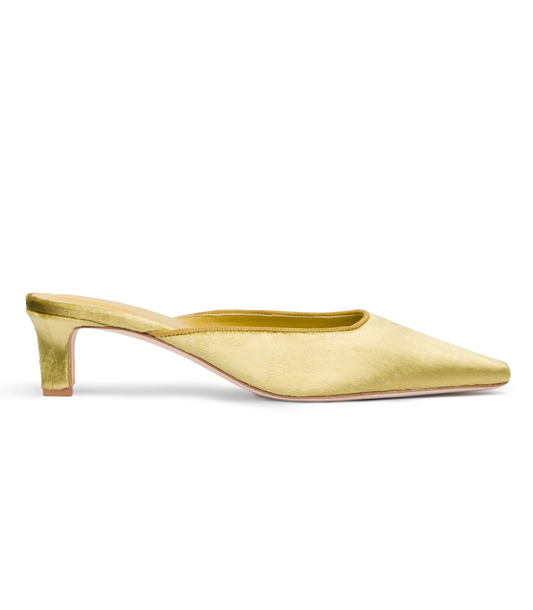 PICA MULE -- GOLD PANNE VELVET