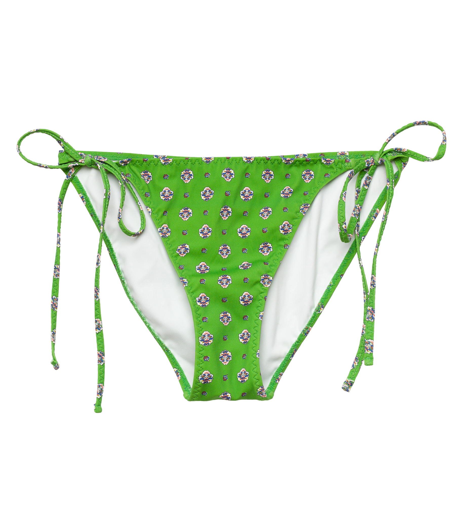 POSITANO BIKINI BOTTOM -- VERT CADIZ FOULARD