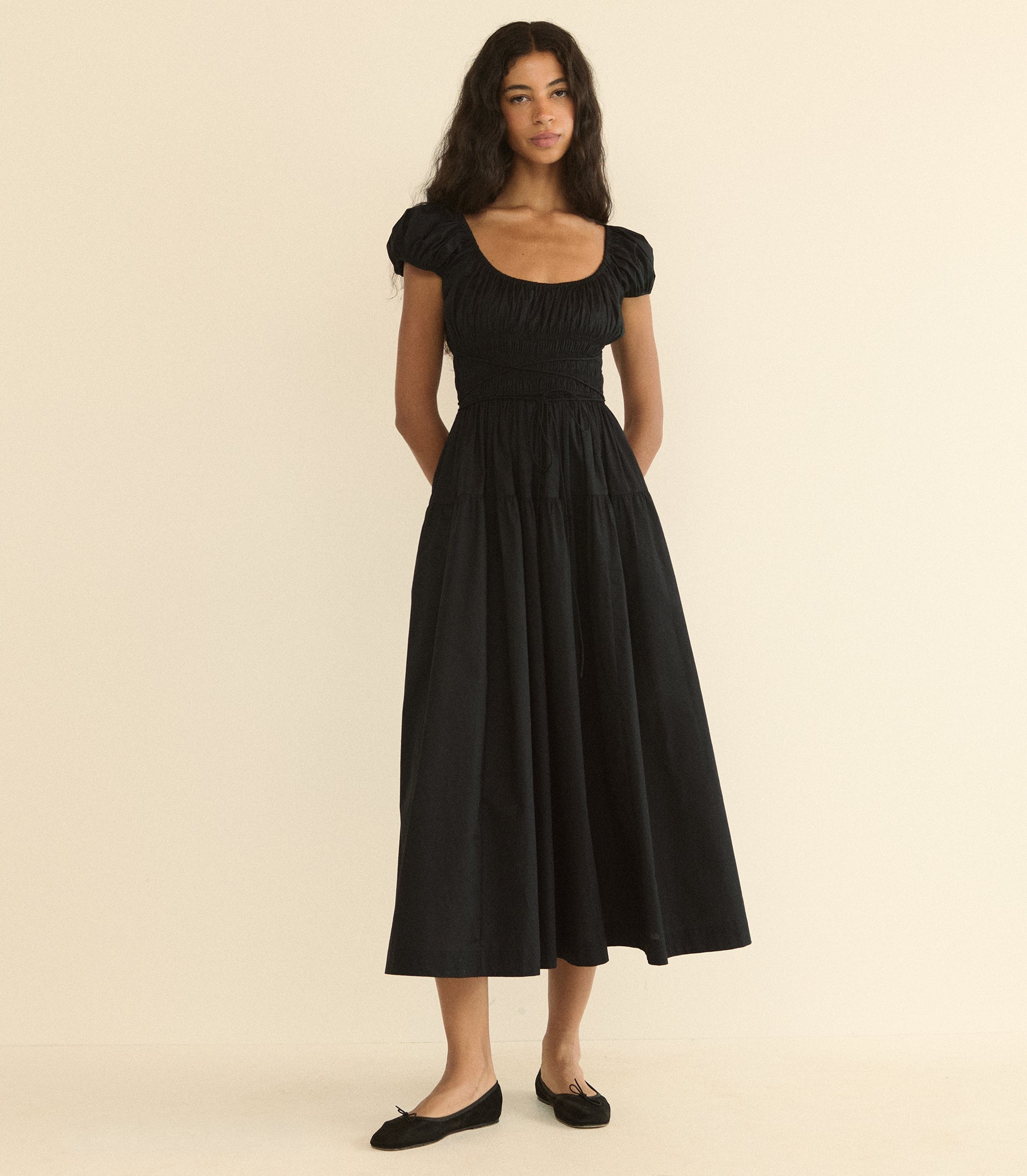 QUINELLE DRESS -- BLACK