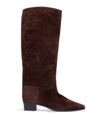 RIVIERA BOOT -- EQUESTRIAN BROWN SUEDE