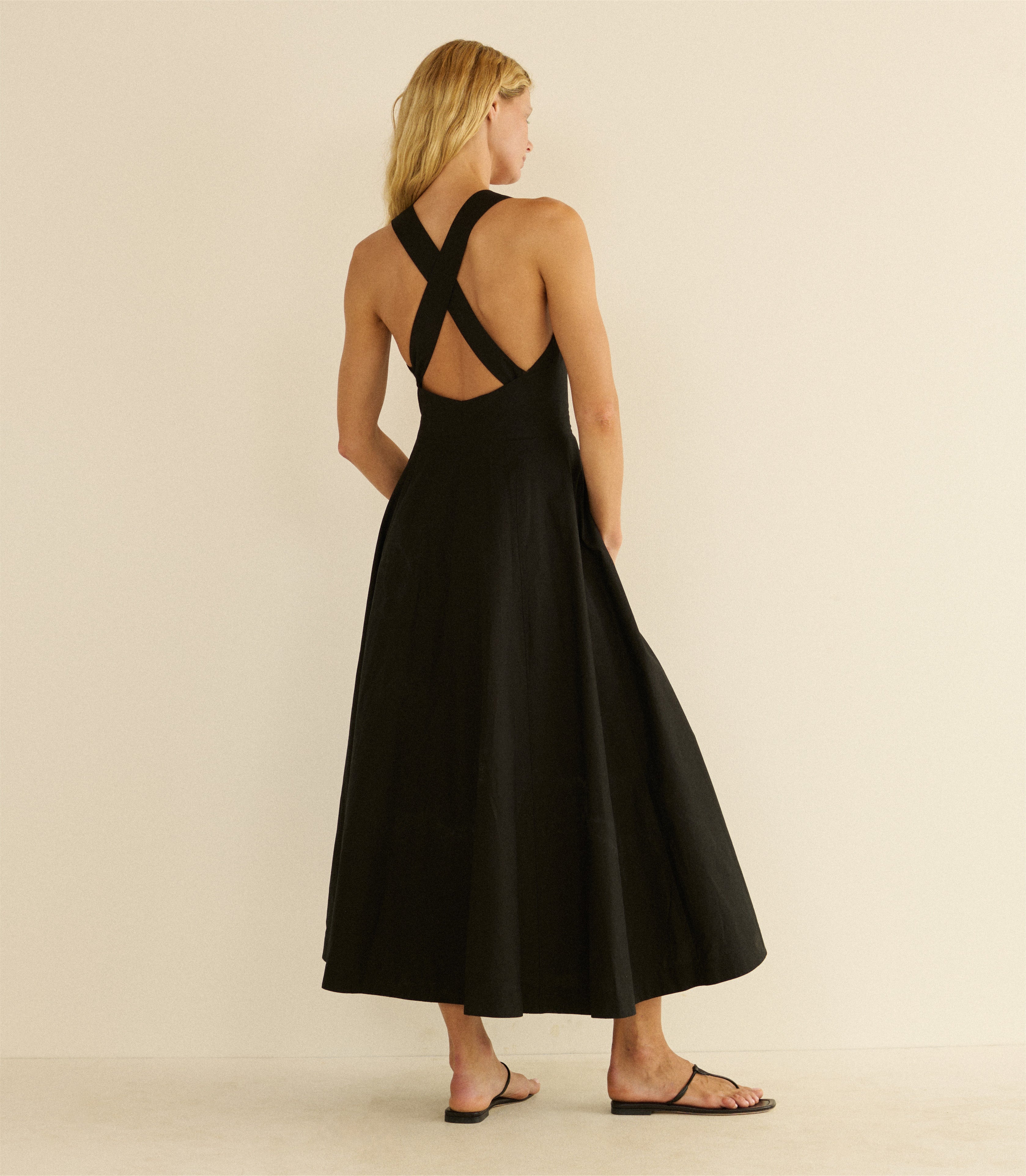 ROSETTA DRESS -- BLACK
