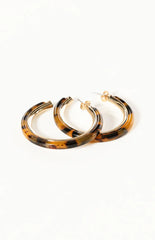 Rufus Tort Resin Hoop Earrings
