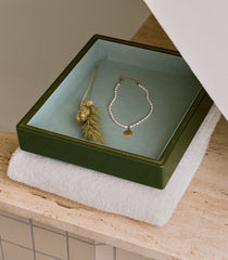 DÔEN & TROVE SMALL JEWELRY TRAY -- OLIVE GREEN