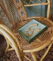 DÔEN & TROVE SMALL JEWELRY TRAY -- OLIVE GREEN