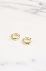 Stargazer Gold Diamante Star Hoop Earrings