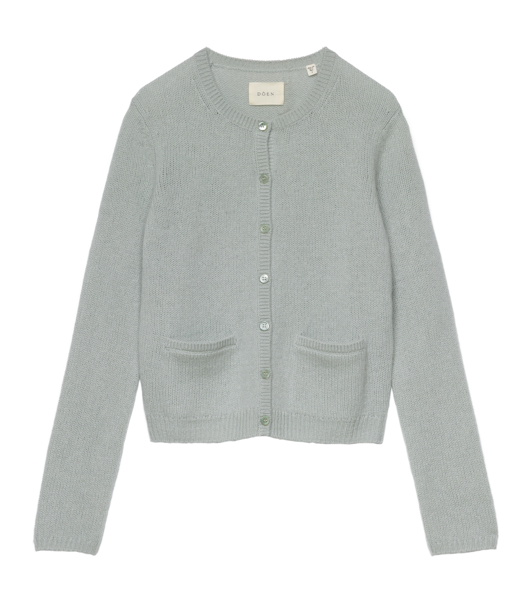 THEA CASHMERE CARDIGAN -- EUCALYPTUS
