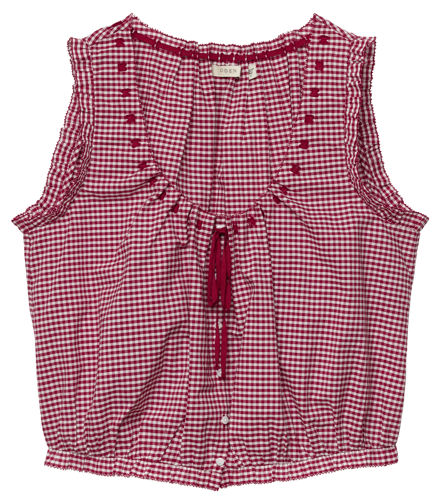 TRAVELER TOP -- MULBERRY LA MADDALENA GINGHAM