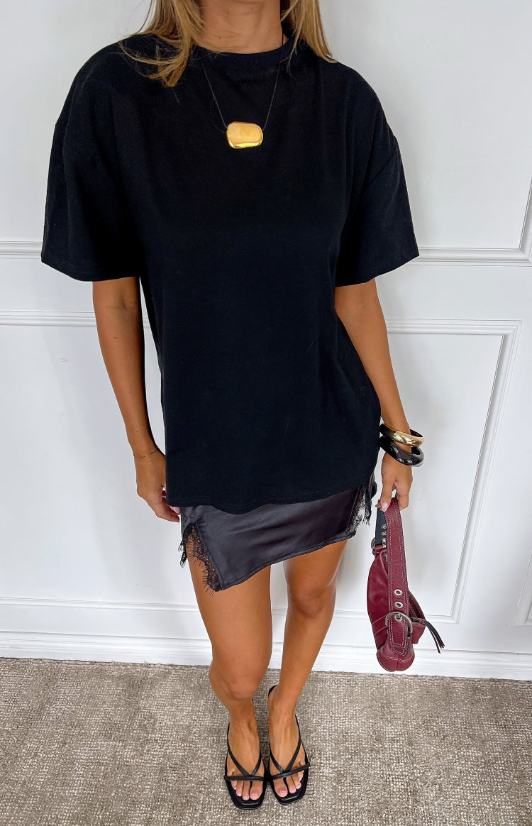 Vivian Lace Mini Skirt Black