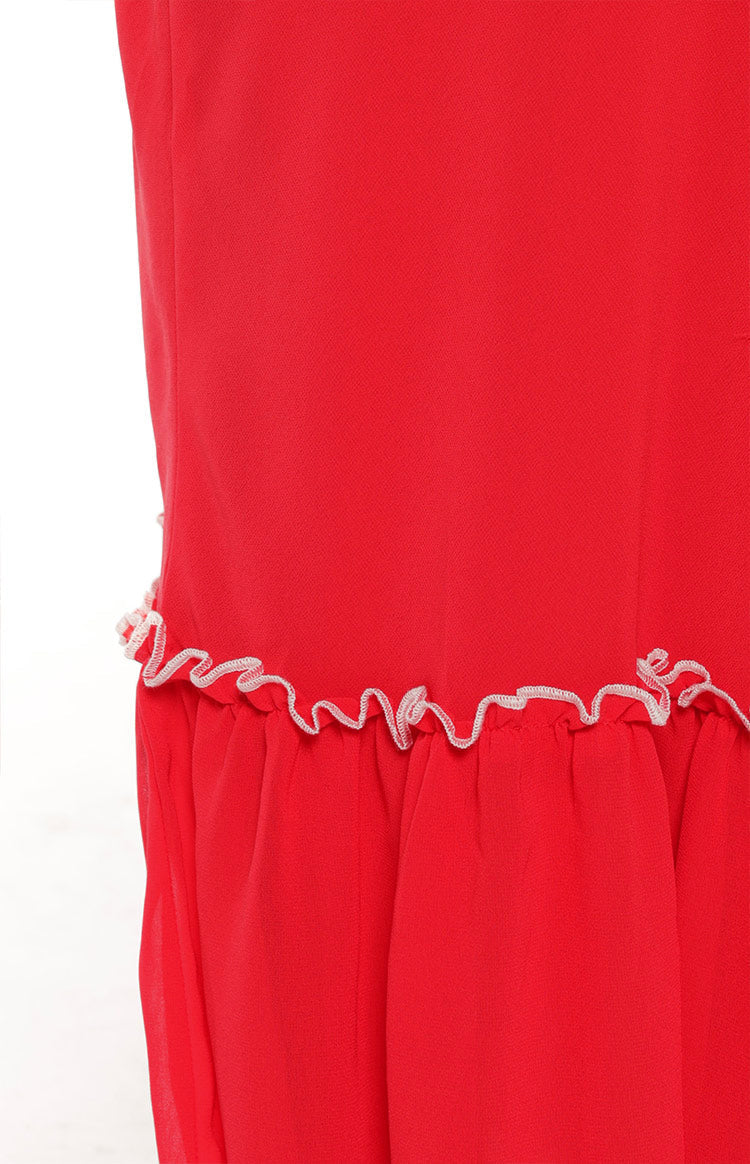 Wiatt Red Maxi Skirt