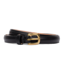 ZAZA BELT -- BLACK LEATHER