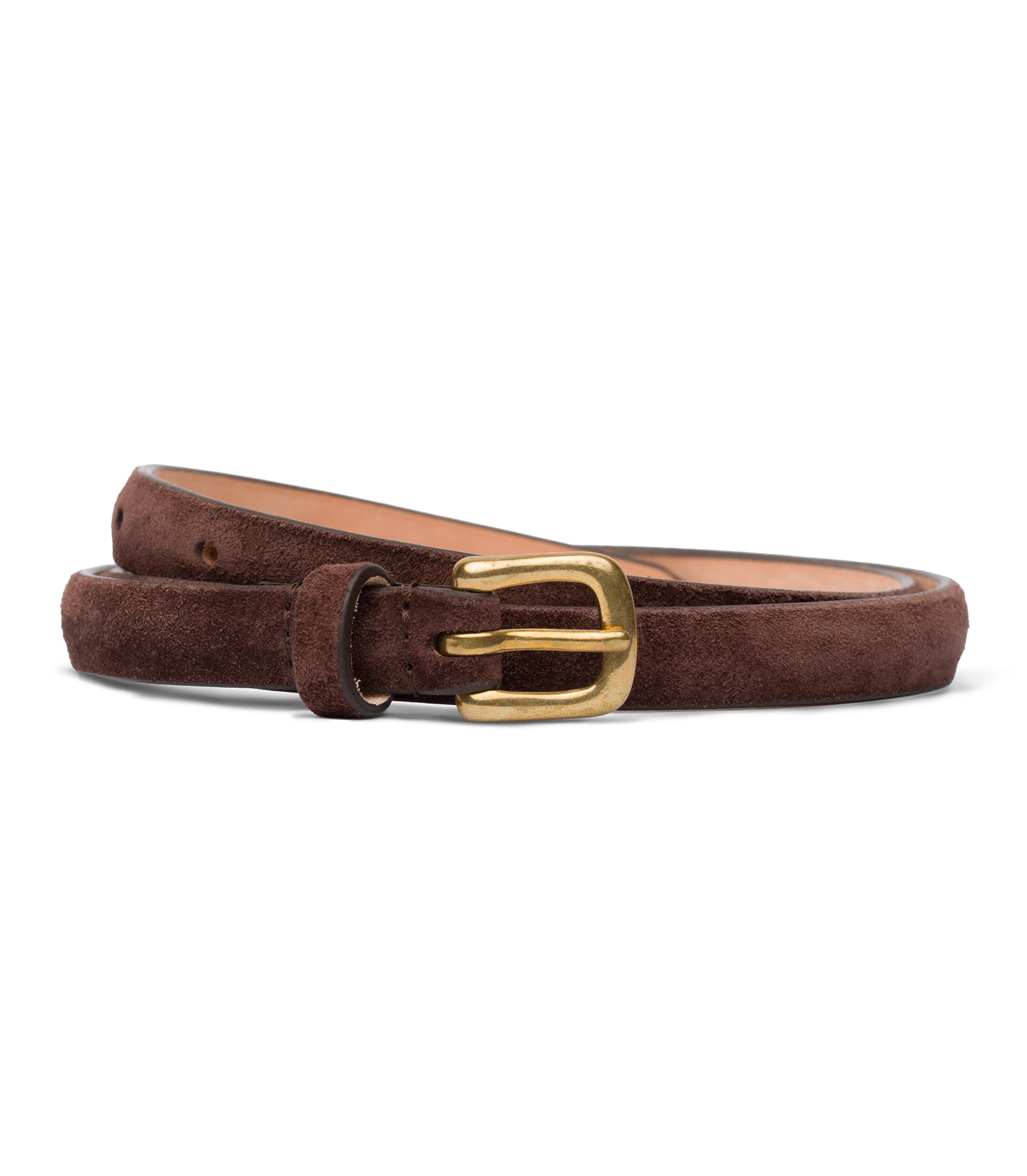 ZAZA BELT -- EQUESTRIAN BROWN SUEDE