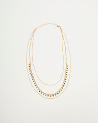 Jett Layered Disc Necklace